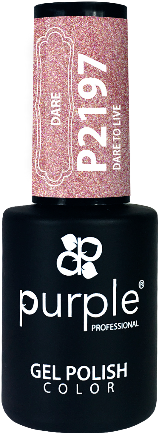 Gel Polish Dare to Live  glitter - Pipa Cosmetics Purple Professional®