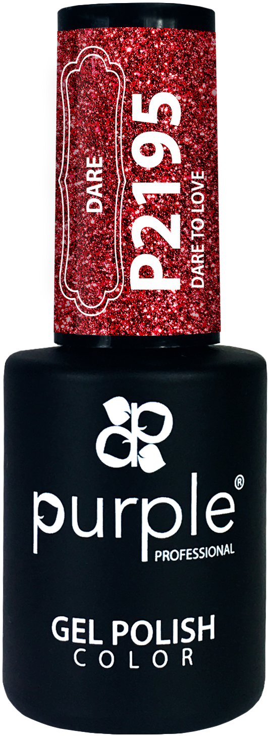 Gel Polish Dare to Love  glitter - Pipa Cosmetics Purple Professional®