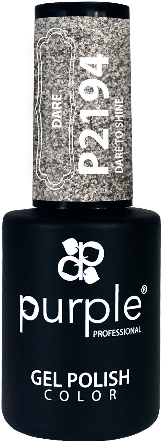 Gel Polish Dare to Shine  glitter - Pipa Cosmetics Purple Professional®