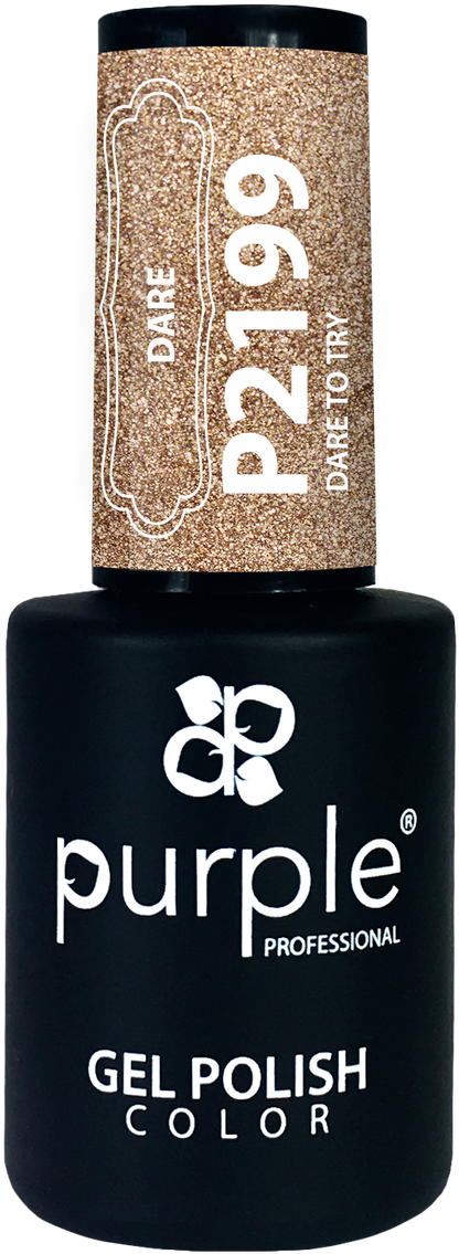 Gel Polish Dare to Try  glitter - Pipa Cosmetics Purple Professional®