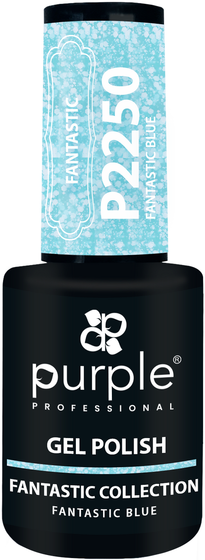 Gel Polish Fantastic Blue  flakes - Pipa Cosmetics Purple Professional®
