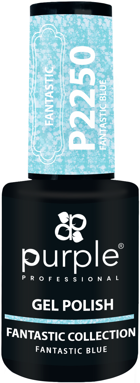 Gel Polish Fantastic Blue  flakes - Pipa Cosmetics Purple Professional®