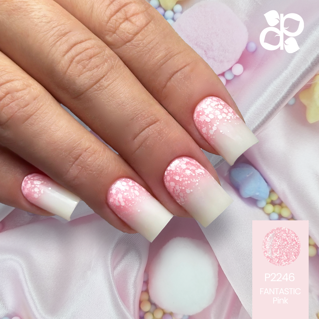 Gel Polish Fantastic Pink  flakes - Pipa Cosmetics Purple Professional®