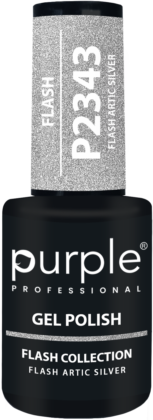 Gel Polish Flash Artic Silver - Pipa Cosmetics Purple Professional®