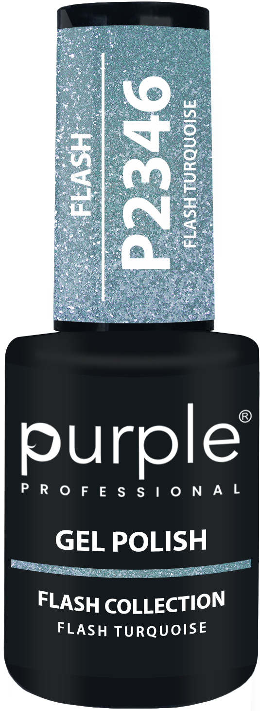 Gel Polish Flash Turquoise - Pipa Cosmetics Purple Professional®