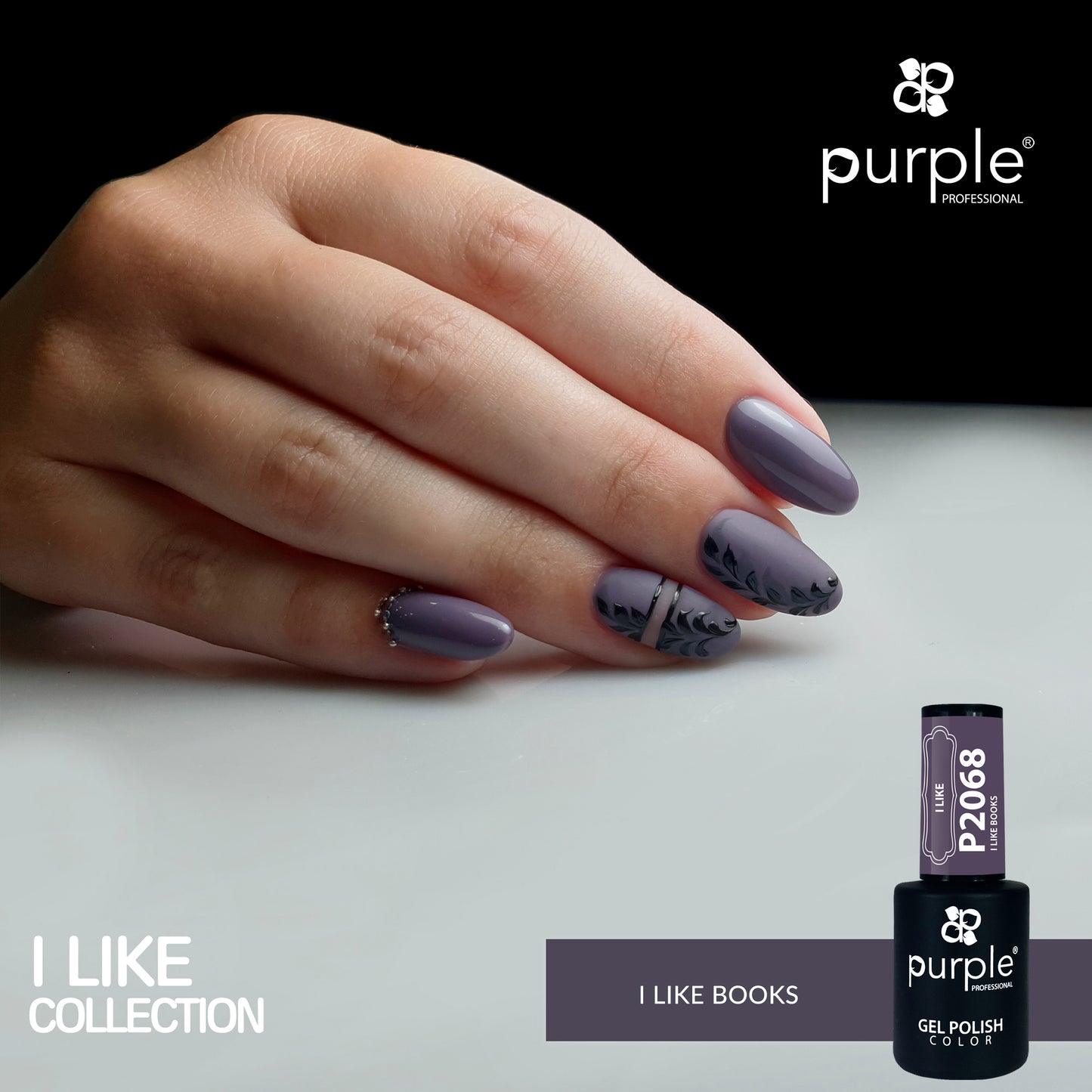 Gel Polish I Like Books - Pipa Cosmetics Purple Professional®