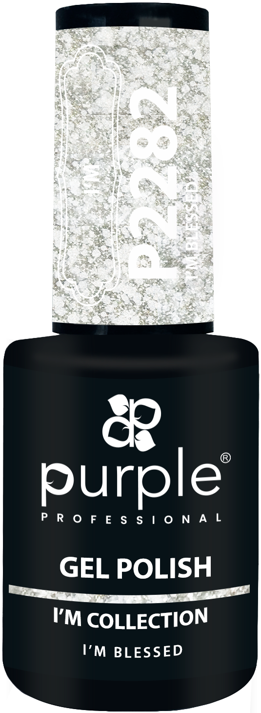 Gel Polish I'm Blessed  flakes - Pipa Cosmetics Purple Professional®
