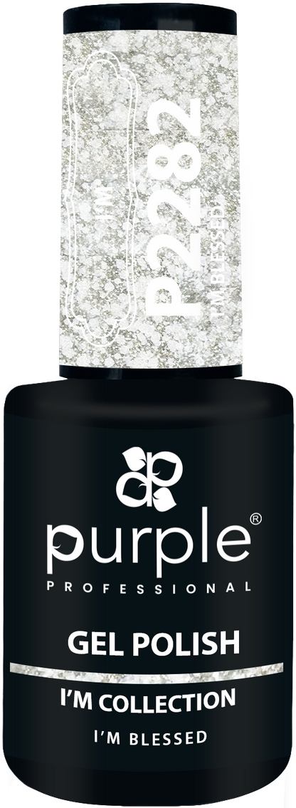 Gel Polish I'm Blessed  flakes - Pipa Cosmetics Purple Professional®