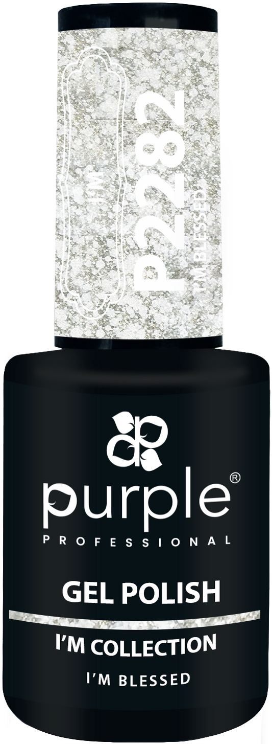 Gel Polish I'm Blessed  flakes - Pipa Cosmetics Purple Professional®