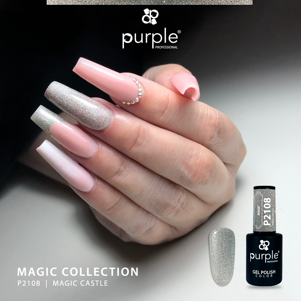 Gel Polish Magic Castle  glitter - Pipa Cosmetics Purple Professional®