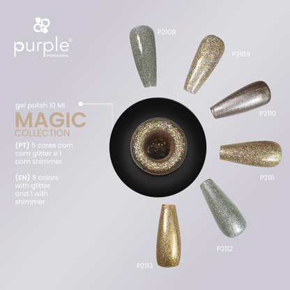 Gel Polish Magic Fairy  glitter - Pipa Cosmetics Purple Professional®