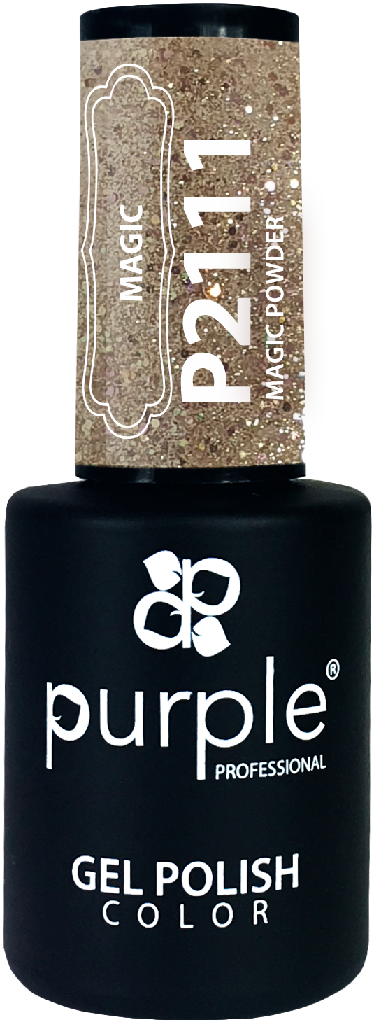 Gel Polish Magic Powder  glitter - Pipa Cosmetics Purple Professional®