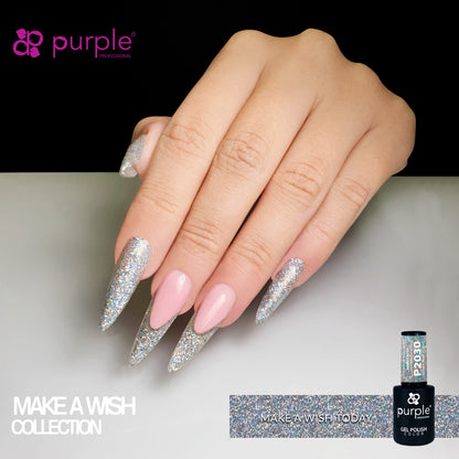 Gel Polish Make a Wish Today  glitter - Pipa Cosmetics Purple Professional®