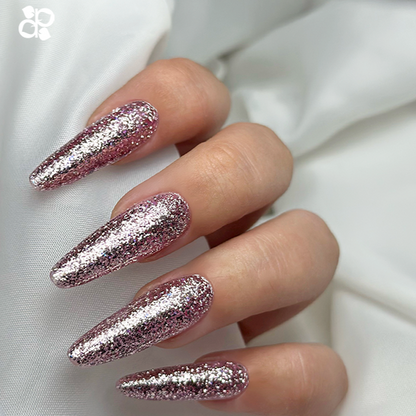 Gel Polish Precious Rose Gold  glitter - Pipa Cosmetics Purple Professional®