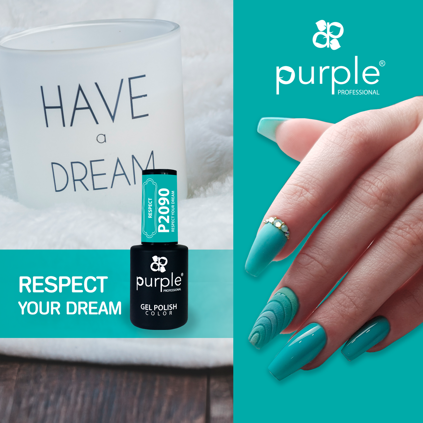 Gel Polish Respect your Dream - Pipa Cosmetics Purple Professional®