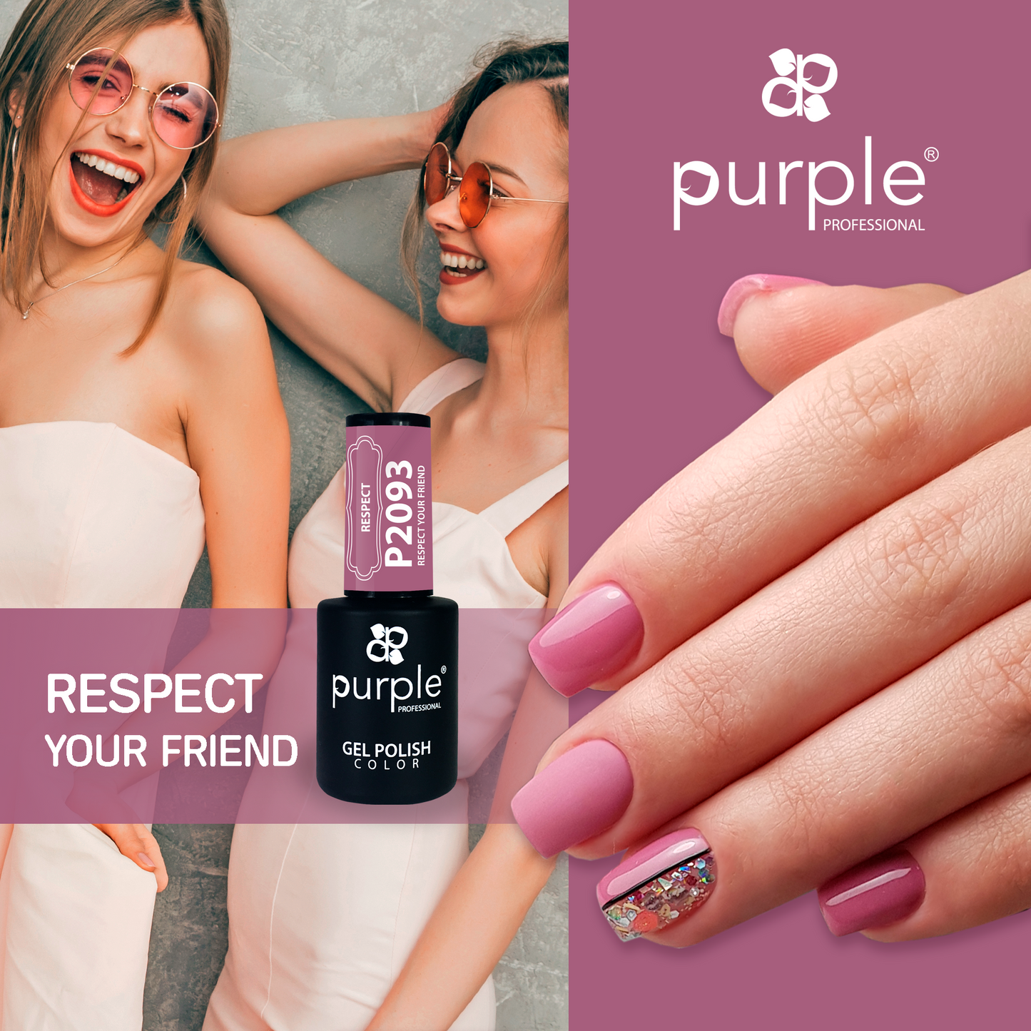 Gel Polish Respect your Friend - Pipa Cosmetics Purple Professional®