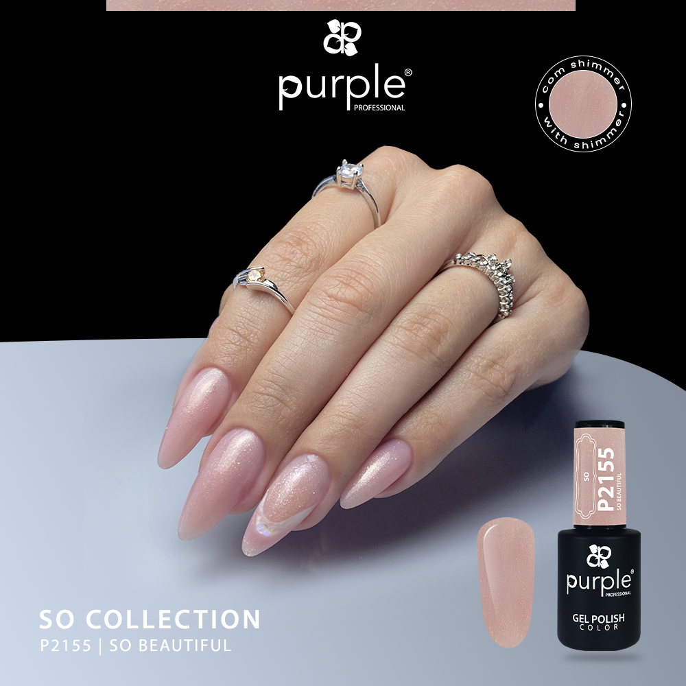 Gel Polish So Beautiful  glitter - Pipa Cosmetics Purple Professional®
