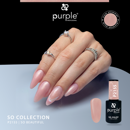 Gel Polish So Beautiful  glitter - Pipa Cosmetics Purple Professional®