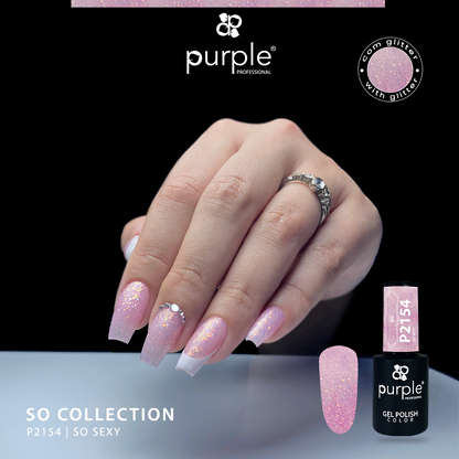 Gel Polish So Sexy  glitter - Pipa Cosmetics Purple Professional®