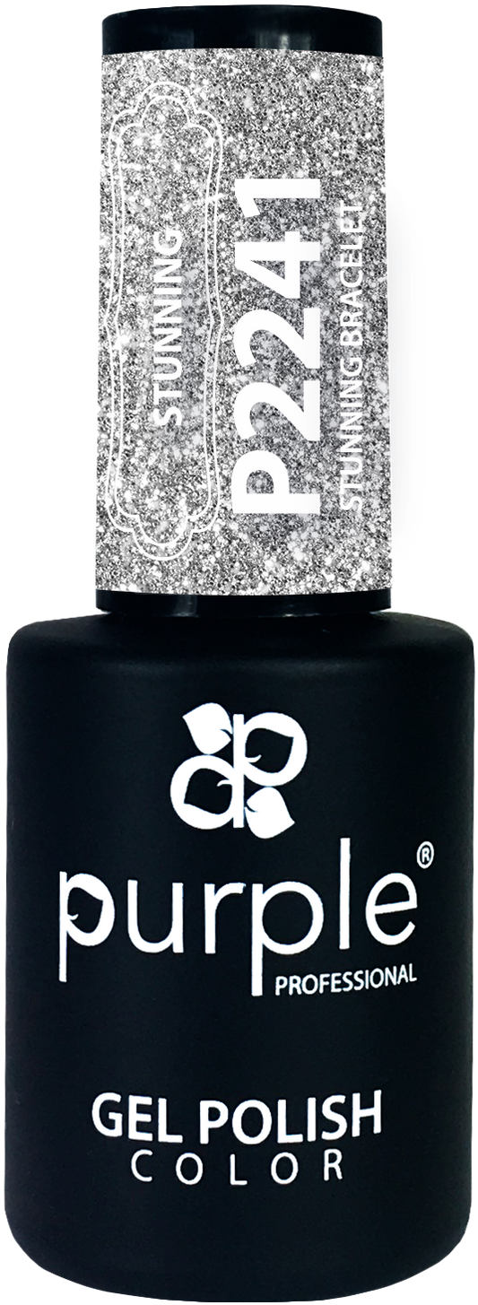 Gel Polish Stunning Bracelet  glitter - Pipa Cosmetics Purple Professional®