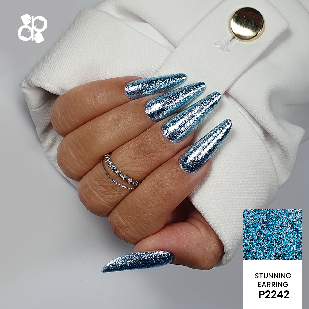 Gel Polish Stunning Earring  glitter - Pipa Cosmetics Purple Professional®