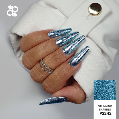 Gel Polish Stunning Earring  glitter - Pipa Cosmetics Purple Professional®