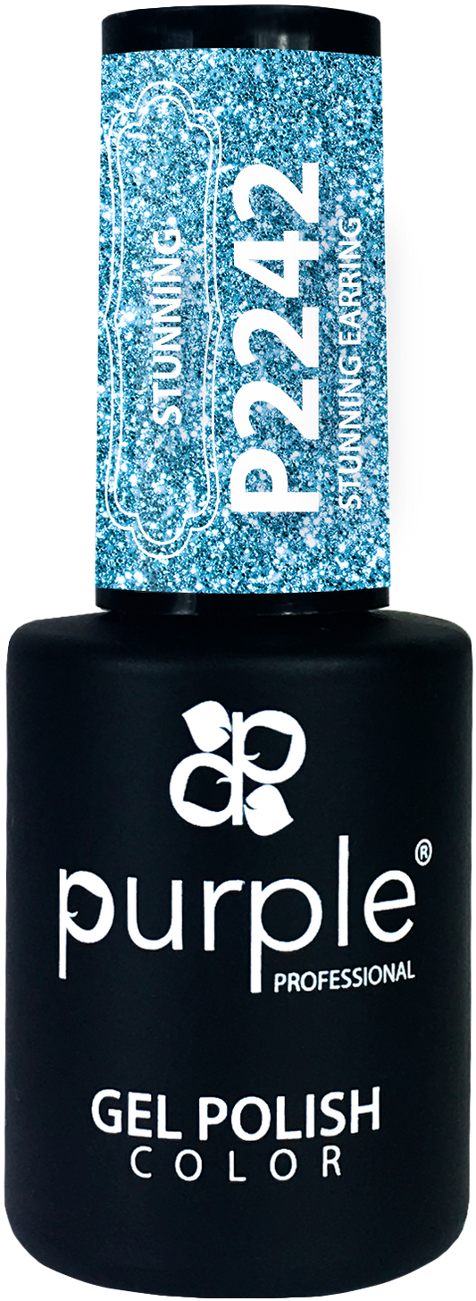 Gel Polish Stunning Earring  glitter - Pipa Cosmetics Purple Professional®