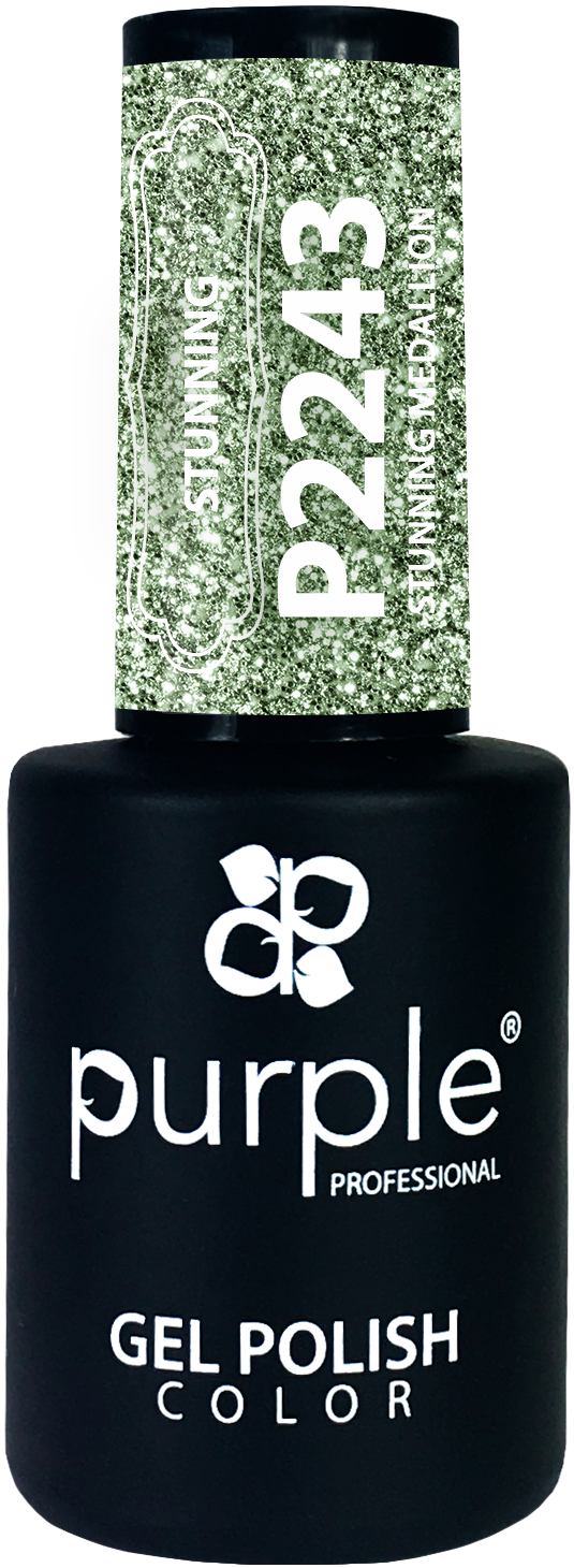 Gel Polish Stunning Medallion  glitter - Pipa Cosmetics Purple Professional®