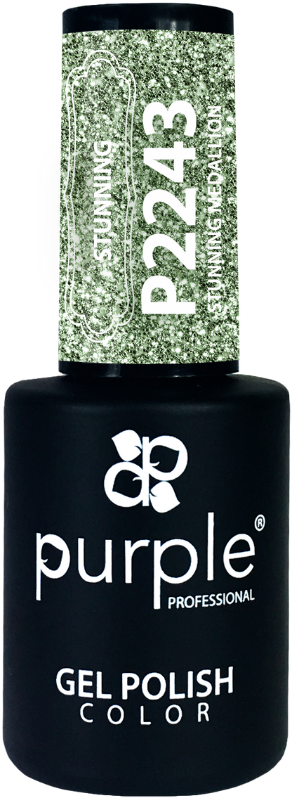 Gel Polish Stunning Medallion  glitter - Pipa Cosmetics Purple Professional®