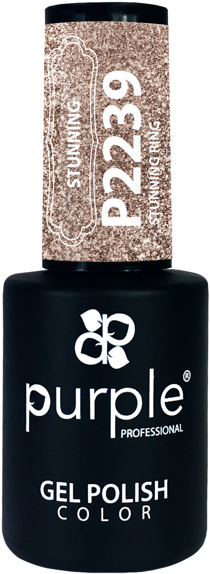 Gel Polish Stunning Ring  glitter - Pipa Cosmetics Purple Professional®
