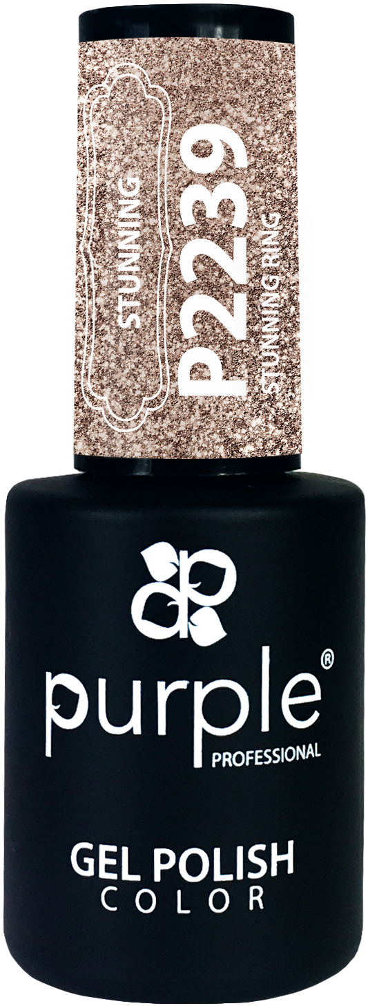 Gel Polish Stunning Ring  glitter - Pipa Cosmetics Purple Professional®