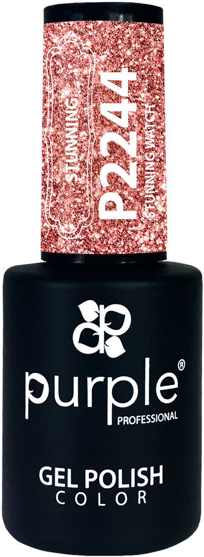 Gel Polish Stunning Watch  glitter - Pipa Cosmetics Purple Professional®
