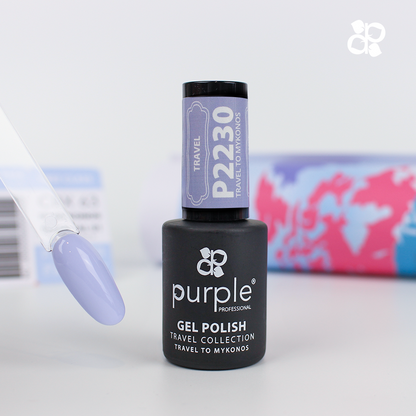 Gel Polish Travel to Mykonos - Pipa Cosmetics Purple Professional®