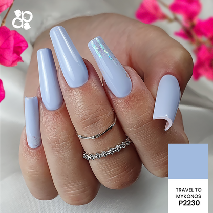 Gel Polish Travel to Mykonos - Pipa Cosmetics Purple Professional®