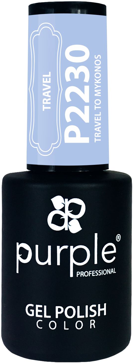 Gel Polish Travel to Mykonos - Pipa Cosmetics Purple Professional®