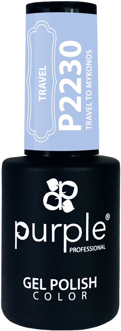 Gel Polish Travel to Mykonos - Pipa Cosmetics Purple Professional®