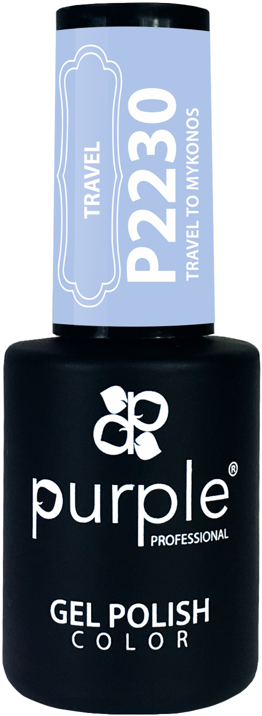 Gel Polish Travel to Mykonos - Pipa Cosmetics Purple Professional®