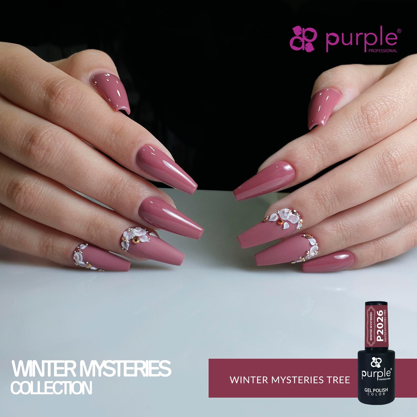 Gel Polish Winter Misteries Tree - Pipa Cosmetics Purple Professional®