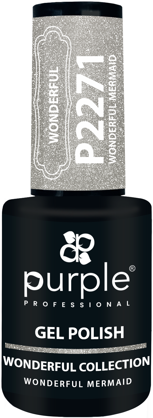 Gel Polish Wonderful Mermaid  glitter - Pipa Cosmetics Purple Professional®