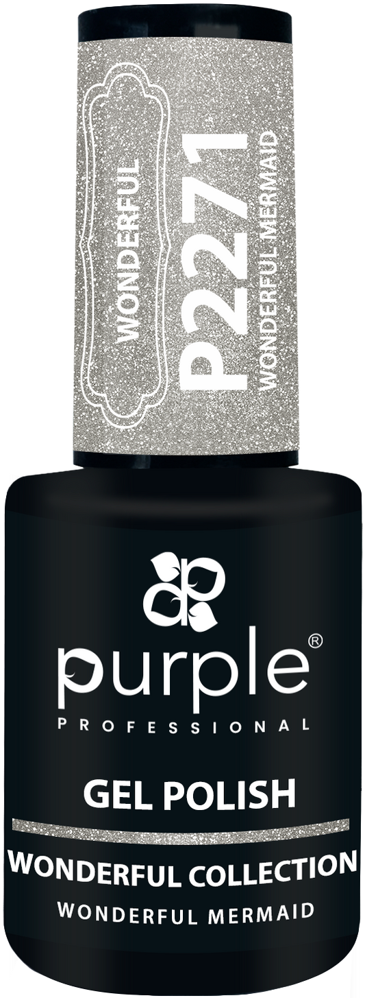 Gel Polish Wonderful Mermaid  glitter - Pipa Cosmetics Purple Professional®
