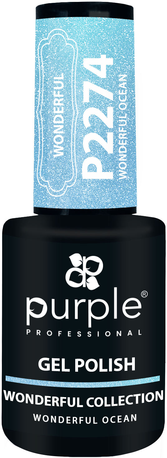 Gel Polish Wonderful Ocean  glitter - Pipa Cosmetics Purple Professional®