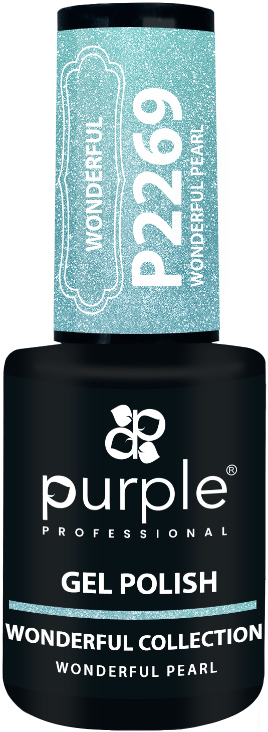 Gel Polish Wonderful Pearl  glitter - Pipa Cosmetics Purple Professional®