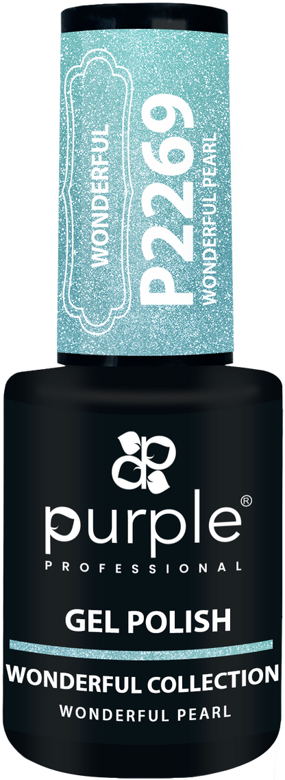 Gel Polish Wonderful Pearl  glitter - Pipa Cosmetics Purple Professional®