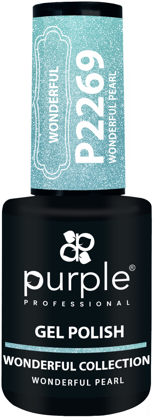 Gel Polish Wonderful Pearl  glitter - Pipa Cosmetics Purple Professional®