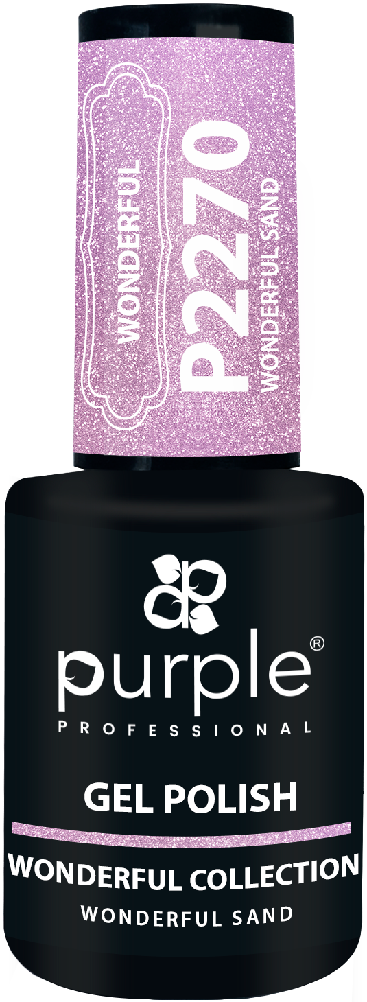 Gel Polish Wonderful Sand  glitter - Pipa Cosmetics Purple Professional®