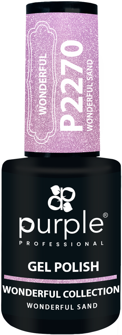 Gel Polish Wonderful Sand  glitter - Pipa Cosmetics Purple Professional®
