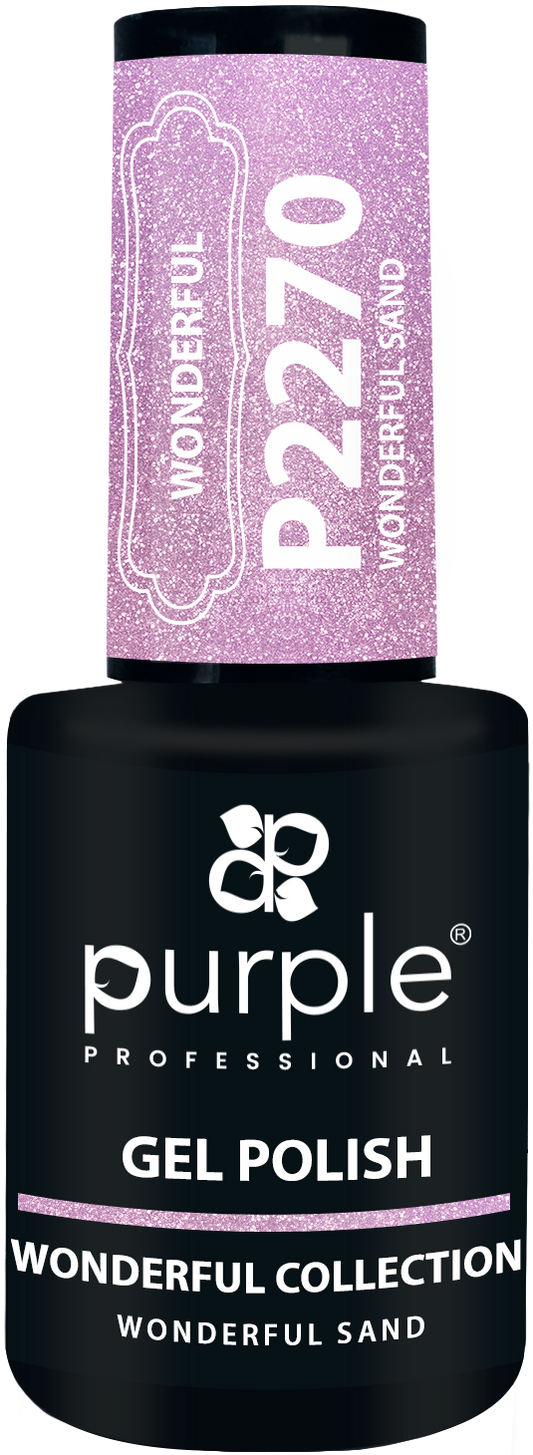 Gel Polish Wonderful Sand  glitter - Pipa Cosmetics Purple Professional®