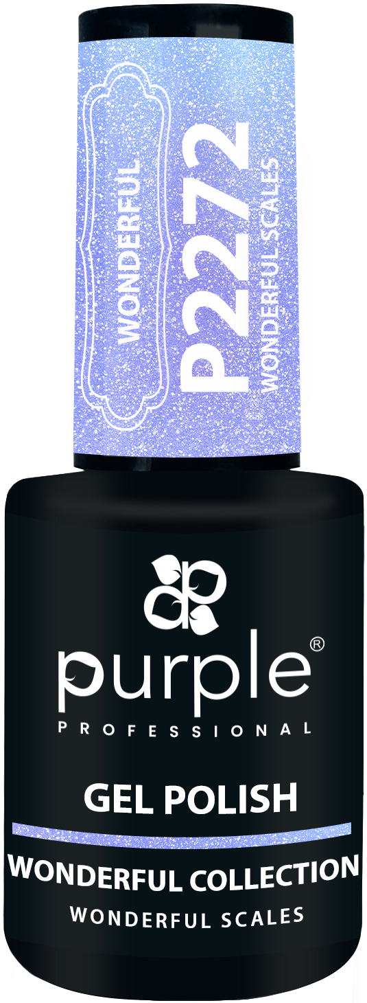 Gel Polish Wonderful Scales  glitter - Pipa Cosmetics Purple Professional®