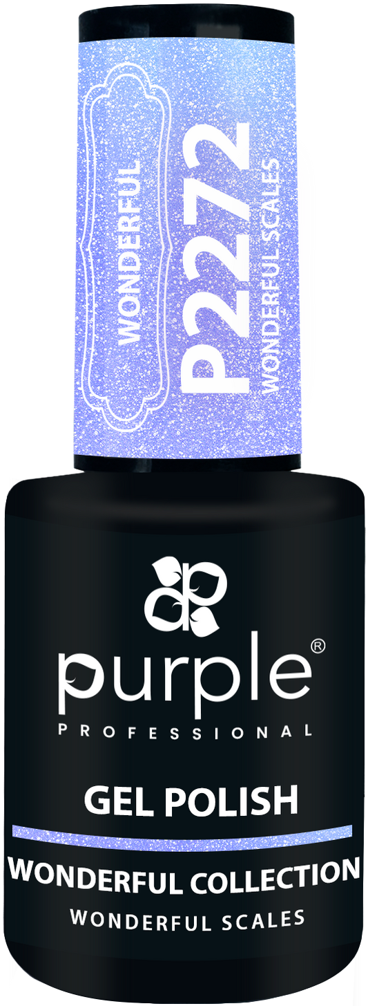 Gel Polish Wonderful Scales  glitter - Pipa Cosmetics Purple Professional®