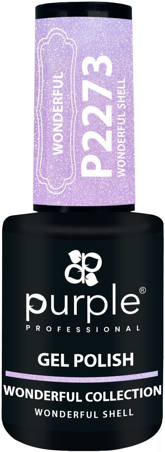 Gel Polish Wonderful Shell  glitter - Pipa Cosmetics Purple Professional®